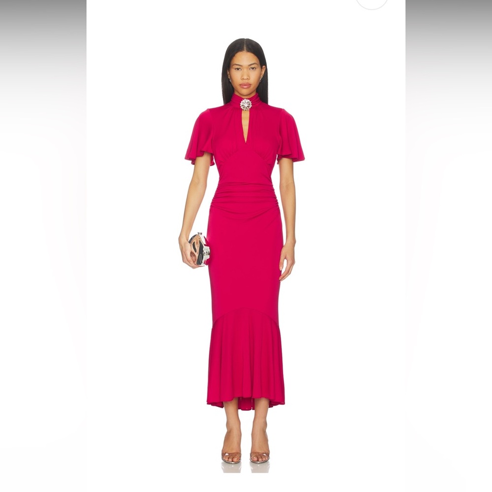 Cinq a sept Rosita Dress in Burgundy Plum